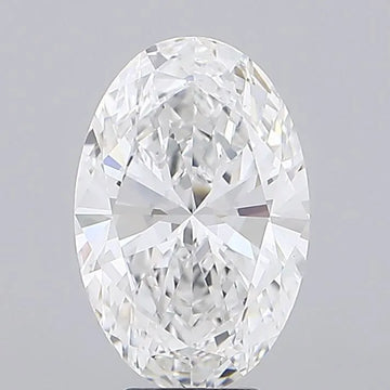 5.51ct Oval Lab Grown Diamond (Colour E, Clarity VVS2, IGI Certified)