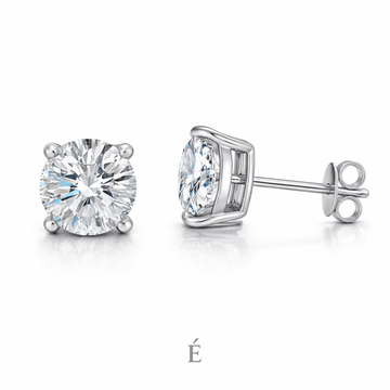 14K Gold, IGI Certified Diamond Stud Earrings