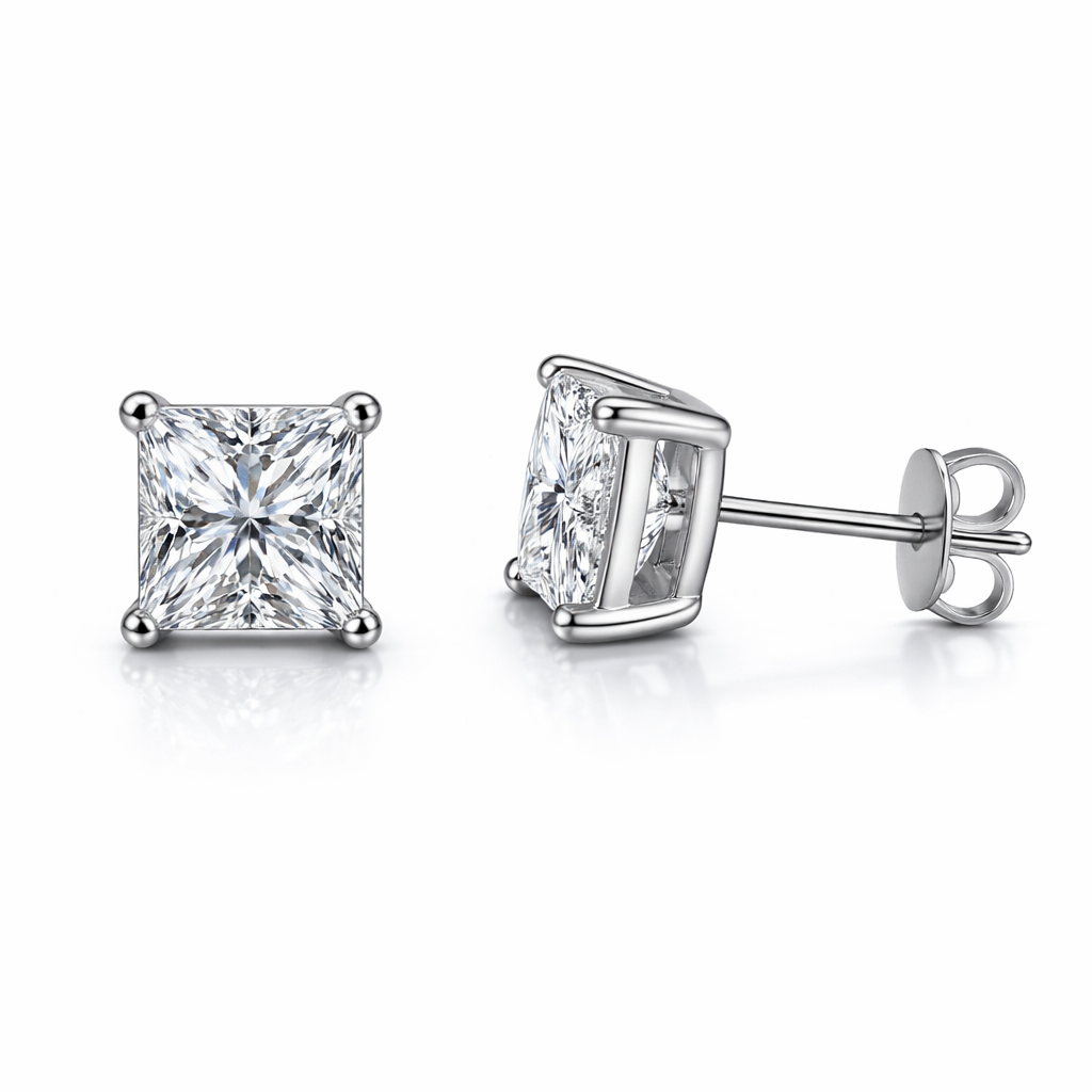 14K Gold, IGI Certified Diamond Stud Earrings