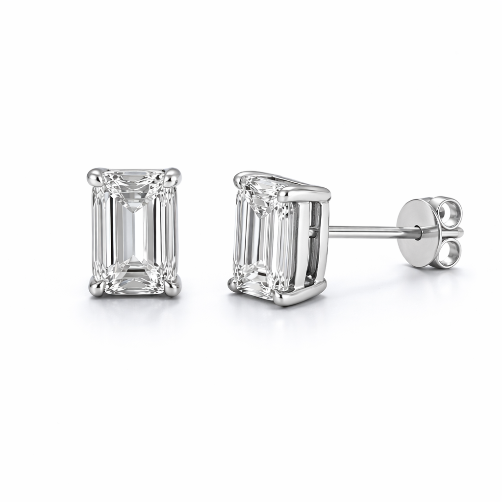 14K Gold, IGI Certified Diamond Stud Earrings