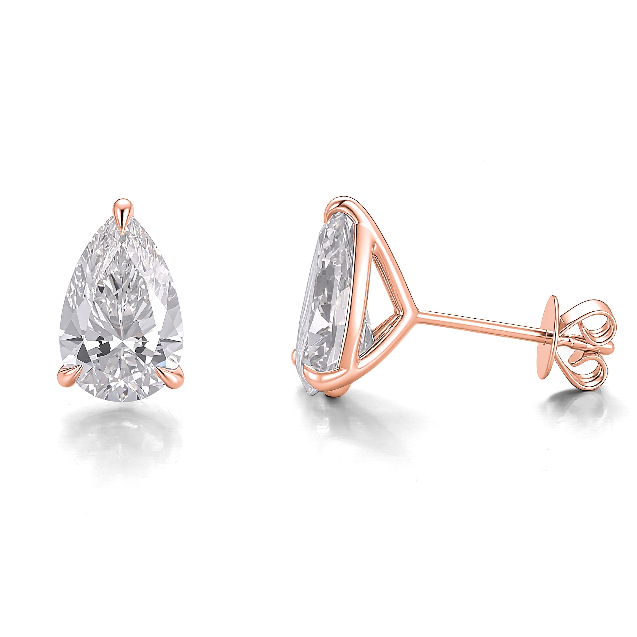 14K Gold, IGI Certified Diamond Stud Earrings