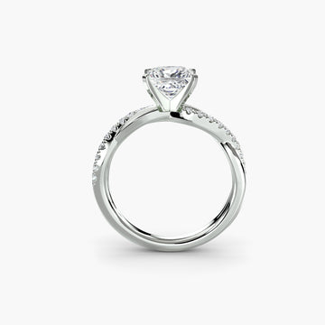 The Emerald Twist Pavé Ring