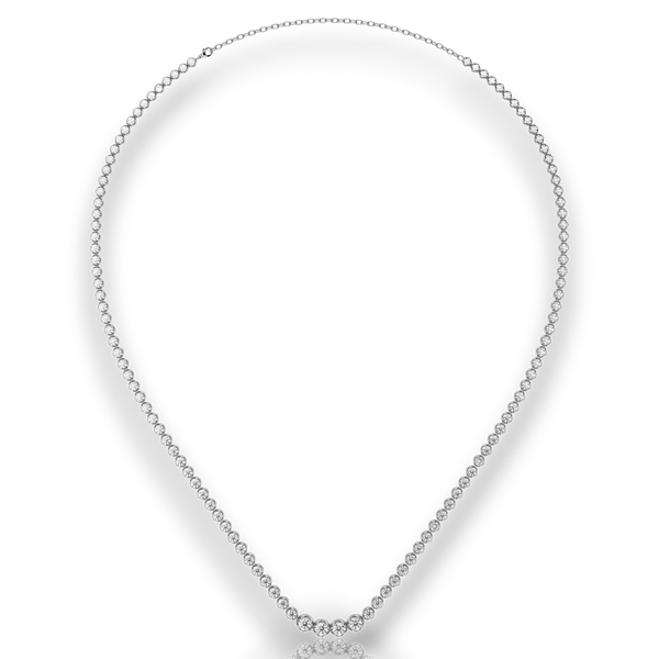 Graduated Moissanite Tennis Necklace – Thérèse