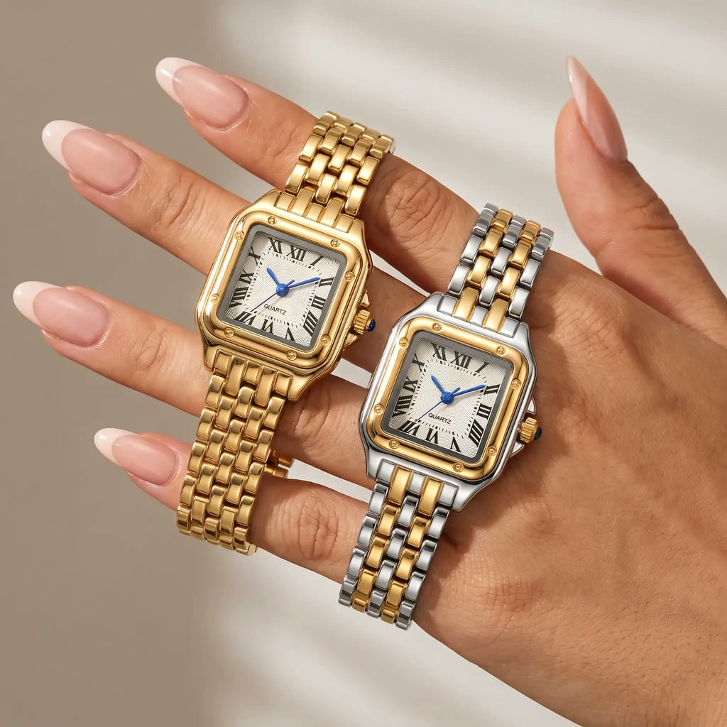 Square Roman-Numeral Link Watch – Agathe