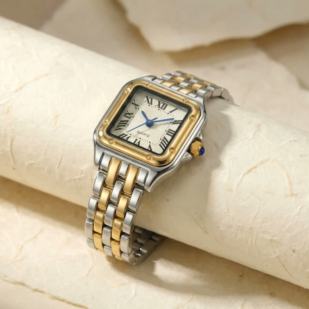 Square Roman-Numeral Link Watch – Agathe